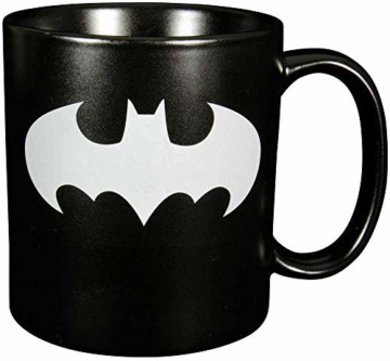 BATMAN XXL Bat Symbol“, Steingut, ca. 700ml – 0122040 Tasse, Keramik, schwarz, 16 x 11.5 x 13.2 cm - 2