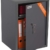 Brihard Business XL Tresor Safe mit Schlüssel-Schloss, 50x35x36cm (HxWxD), Titan Grau - 2