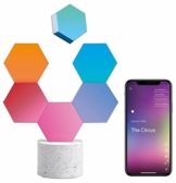 Cololight PRO Lichtsystem - Steuerung per App (Android und Apple), Alexa, Google Home, 16 Mio RGB LED Farben und Effekte, Gamingbeleuchtung zum Zusammenstecken, Stone Set mit 6 Modulen - 1