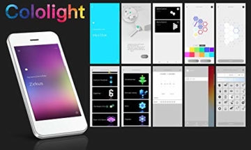 Cololight PRO Lichtsystem - Steuerung per App (Android und Apple), Alexa, Google Home, 16 Mio RGB LED Farben und Effekte, Gamingbeleuchtung zum Zusammenstecken, Stone Set mit 6 Modulen - 6