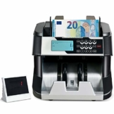 COSTWAY Geldzähler mit Echtheitprüfung, Banknotenzähler für Euro, Geldzählmaschine mit Update-Funktion, Geldscheinzähler mit LED-Display - 1