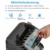 COSTWAY Geldzähler mit Echtheitprüfung, Banknotenzähler für Euro, Geldzählmaschine mit Update-Funktion, Geldscheinzähler mit LED-Display - 6