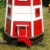 Deko-Shop-Hannusch Wunderschöner großer XXL Leuchtturm aus Holz mit SOLAR Beleuchtung 1,40 m, rot/Weiss, Solarbeleuchtung, - 2