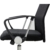 Delman Drehstuhl Bürostuhl ergonomische Chefsessel mit Netzrücken Wippfunktion Feste Armlehne Höhenverstellbar 02-1003 (Schwarz) - 5
