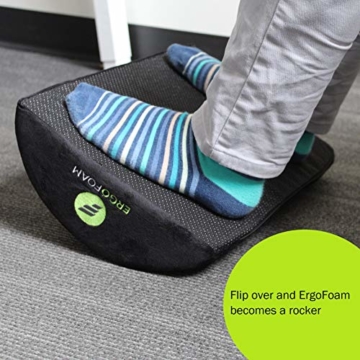 ErgoFoam Fußstütze Schreibtisch | Ergonomische Premium Samt Fußbank | Fußhocker | Bequemste Fussbank der Welt | Fusshocker gegen Rücken & Knieschmerzen | Fußablage Schreibtisch - 6