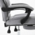 EUGAD 0007BGY Bürostuhl Chefsessel Schreibtischstuhl Drehstuhl Computerstuhl mit Fußstütze, Höhenverstellbar, Stoffbezug, Hellgrau - 6