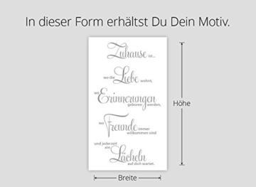 Grandora W1124, Wandtattoo, Motiv mit Schriftzug in deutscher Sprache, schwarz - 3