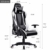 GTPLAYER Gaming Stuhl Bürostuhl Schreibtischstuhl Kunstleder Drehstuhl Chefsessel Höhenverstellbarer Gamer Stuhl Ergonomisches Design (Weiß) - 7
