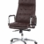 hjh OFFICE 600924 Chefsessel Bürostuhl VILLA 20 Nappaleder Braun Büro-Sessel mit hoher Rückenlehne - 6