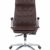 hjh OFFICE 600924 Chefsessel Bürostuhl VILLA 20 Nappaleder Braun Büro-Sessel mit hoher Rückenlehne - 7