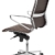 hjh OFFICE 720023 Profi Chefsessel PARIBA I Leder Braun Design-Stuhl Bürostuhl ergonomisch geformt, hohe Rückenlehne - 5