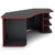 Homexperts Schreibtisch, Anthrazit - Rot, 198x76x85cm (BxHxT) - 7