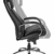 Kijng Chefsessel Throne - Schwarz Echtes Leder mit Hartbodenrollen Ergonomischer Bürostuhl Schreibtischstuhl Drehstuhl Sessel Stuhl - 2