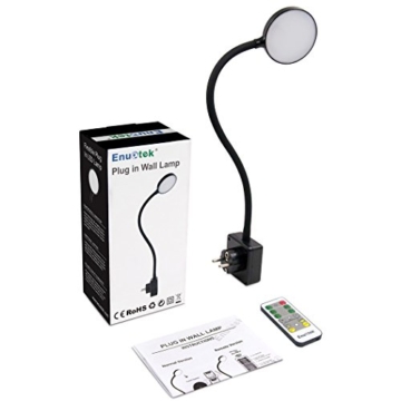 LED Nachtlicht Nachttischlampe Steckdosenlampe Touch Lampe mit Netzstecker & Fernbedienung Dimmbar 4W Tageslicht 5000K 1er Lampe und 1er Fernbedienung von Enuotek - 8