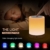 LED Nachttischlampe, Amouhom Dimmbar Atmosphäre Tischlampe für Schlafzimmer Wohnzimmer, 16 Farben Tragbare Nachtlicht mit 2800-3100K Warmes Weißes Licht und Farbwechsel Geschenke für Kinder/Erwachsene - 6