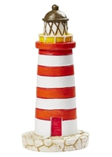Leuchtturm in Rot/Weiß, 75 mm - 1