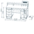 MAJA-Möbel 9475 2539 Schreib- und Computertisch, Sonoma-Eiche-Nachbildung - Icy-weiß, Abmessungen BxHxT: 141,1 x 104,4 x 67 cm - 4