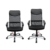 Merax Bürostuhl Drehstuhl Schreibtischstühle Ergonomischer Design Chefsessel mit Kopfstütze, Netzrückenlehne/Wippfunktion (Schwarz) - 5