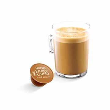 Nescafé Dolce Gusto Café au Lait, XXL-Vorratsbox, 90 Kaffeekapseln, ausgewählte Robusta Bohnen, leichter Kaffeegenuss mit Cremigem Milchschaum, Vorratsbox, 3er Pack Großpackung (3 x 30 Kapseln) - 5