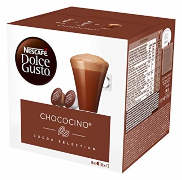 NESCAFÉ Dolce Gusto Chococino | 48 Kapseln Trinkschokolade | Feiner Kakao Geschmack | Cremige Milch und beste Schokolade | Schnelle Zubereitung | Aromaversiegelte Kapseln | 3er Pack (3 x 16 Kapseln) - 2