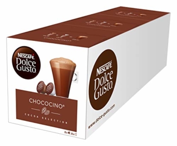 NESCAFÉ Dolce Gusto Chococino | 48 Kapseln Trinkschokolade | Feiner Kakao Geschmack | Cremige Milch und beste Schokolade | Schnelle Zubereitung | Aromaversiegelte Kapseln | 3er Pack (3 x 16 Kapseln) - 1