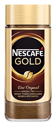 NESCAFÉ Gold Original, löslicher Bohnenkaffee aus erlesenen Kaffeebohnen, koffeinhaltig, vollmundig & aromatisch, 1er Pack (1 x 100g) - 1