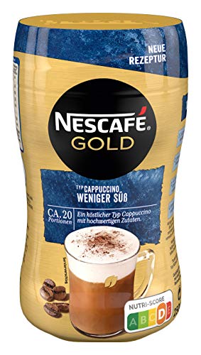 NESCAFÉ Gold Typ Cappuccino Weniger Süß, Getränkepulver aus löslichem Bohnenkaffee, koffeinhaltig, 1er Pack (1 x 250g) - 1
