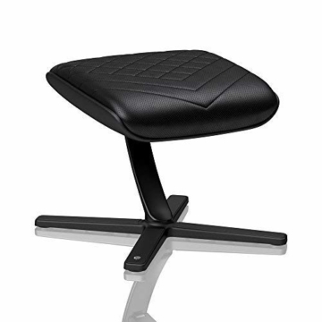 noblechairs Fußstütze für Gaming-Stühle/Bürostühle - PU-Kunstleder - Neigbar um 57° - Schwarz - 1