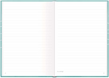 Notizbuch A5 liniert [Wellenlänge] von Trendstuff by Häfft | als Tagebuch, Bullet Journal, Ideenbuch, Schreibheft | stylish, robust, biegsam, abwischbares Cover - 3