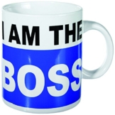 Out of the blue 78/8179 XL-Porzellan-Becher, I am the Boss, circa 13 x 11 cm - 1