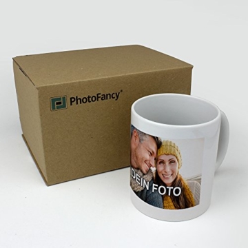 PhotoFancy - XL XXL Tasse mit Foto Bedrucken Lassen - Jumbo-Becher Personalisieren - Riesentasse selbst gestalten (XL [500 ml], weiß) - 3