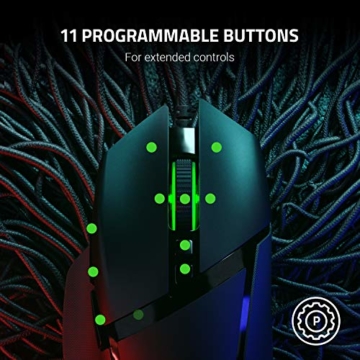 Razer Basilisk V2 - Kabelgebundene Gaming-Maus mit 11 programmierbaren Tasten, Optischen Maus-Switches und Optischer 20K Sensor für Maximale Präzison - 5
