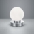 Reality Kugellampe Tischleuchte, TouchMe Dimmer, Nickel matt ~ weiß - 4