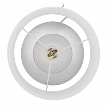 Relaxdays Nachttischlampe Touch dimmbar, moderne Touch Lampe mit 3 Stufen, E14, Tischlampe mit Kabel, 28 x 18 cm, silber - 4