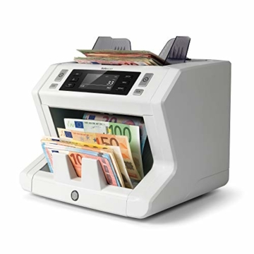 Safescan 2685-S - High-Speed Banknotenzähler mit Wertzählung für gemischte Geldscheine, mit 7-facher Falschgeldprüfungbanknote - 100%ige Sicherheit - 4