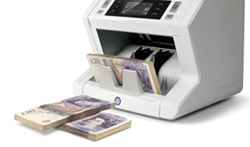 Safescan 2685-S - High-Speed Banknotenzähler mit Wertzählung für gemischte Geldscheine, mit 7-facher Falschgeldprüfungbanknote - 100%ige Sicherheit - 8