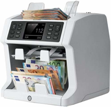 Safescan 2985-SX - Hochentwickelter Banknotenzähler mit 2 Fächern, mit Werterkennung und -sortierung für gemischte Geldscheine - 1