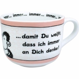 Sheepworld 42691 große Tasse, an dich Denke, 60 cl, Porzellan, Geschenk-Tasse - 1