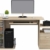 SixBros. Büroschreibtisch, Schreibtisch mit viel Platz für Ordner, Arbeitstisch, Computerschreibtisch, Eiche Holzoptik, 152 x 60 cm S-202A/1845 - 3
