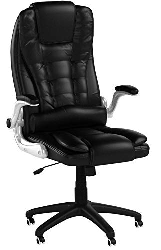SONGMICS Racing Stuhl Bürostuhl Gaming Stuhl Chefsessel Drehstuhl PU, schwarz, OBG51B - 6