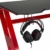 Speedlink SCARIT Gaming Desk - Gaming-optimierter Schreibtisch mit Z-Shape, Kabelmanagement, Headset- und Getränkehalter - schwarz-rot - 5