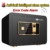 Tresor Safe,Elektronisches Zahlenschloss mit Fingerscan-Modul,35x25x25cm,Sicherheitsschrank,für Wertgegenstände und Dokumente,Black - 4