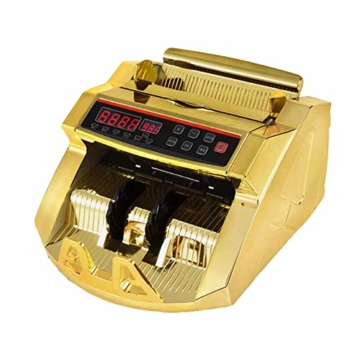 TYX-SS Geldzählmaschine, Mit LED Display Echtheitprüfung Banknotenzähler UV Und MG Systeme,Vergoldet Falschgeld-Detektor - 1