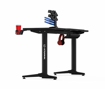 Ultradesk Frag Graphit - Computertisch, Schreibtisch, Gaming Tisch mit Mauspad und Zubehör, L: 140cm T: 66cm H: 76cm - 6