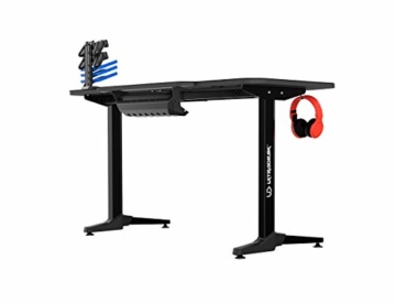 Ultradesk Frag Rot - Computertisch, Schreibtisch, Gaming Tisch mit Mauspad und Zubehör, L: 140cm T: 66cm H: 76cm - 5