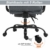Vinsetto Bürostuhl Chefsessel Computerstuhl höhenverstellbar mit Fußstütze 360° PU 68 x 80 x 120–126 cm - 5