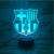 WoloShop LED-Lampe/LED-Nachtlicht mit Farbwechsel, Design: FC Barcelona, Aufladung per USB - 5