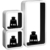 WOLTU RG9229sz Wandregal Cube Regal 3er Set Würfelregal Hängeregal, weiß-schwarz - 6