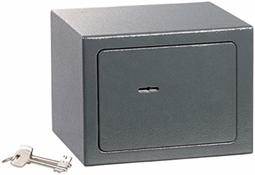 Xcase Tresor: Kompakter Stahlsafe mit 2 Doppelbart-Schlüsseln, 5 Liter (Mini Safe) - 8