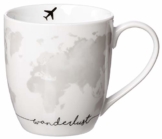 Zauberwerk Kaffeebecher XXL Wanderlust Map, 500 ml - 1